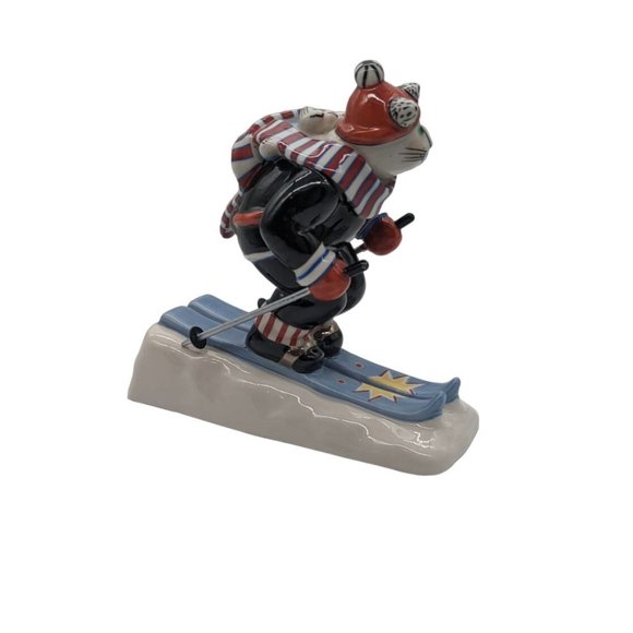 Villeroy and Boch Benedikt and friends Skier by Rosemarie Benedikt Ceramic Cat - Picture 2 of 6